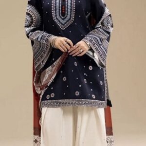 Classic design unstitched 3pc winter dhanak dress