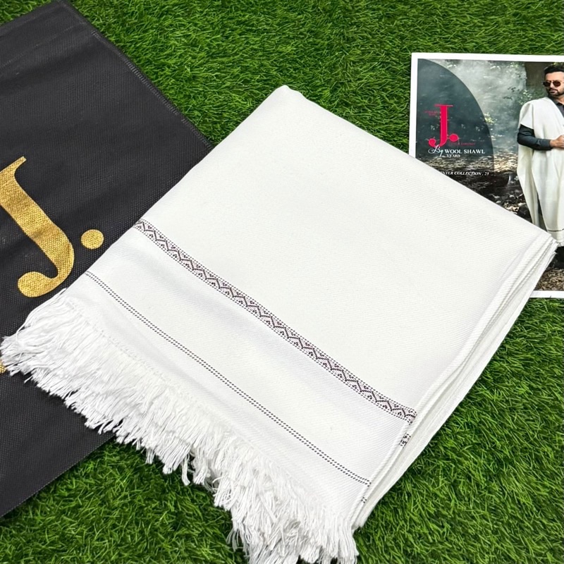 Premium Junaid Jamshed inspired mens winter wool shawl at Kameez Shop