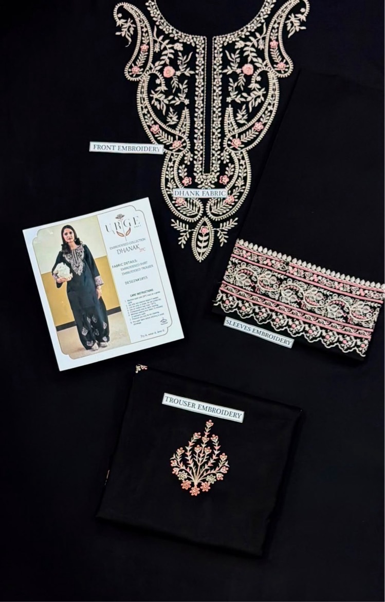 Pakistani winter fashion dress Batik 314 pure dhanak 2 piece embroidered winter suit for women