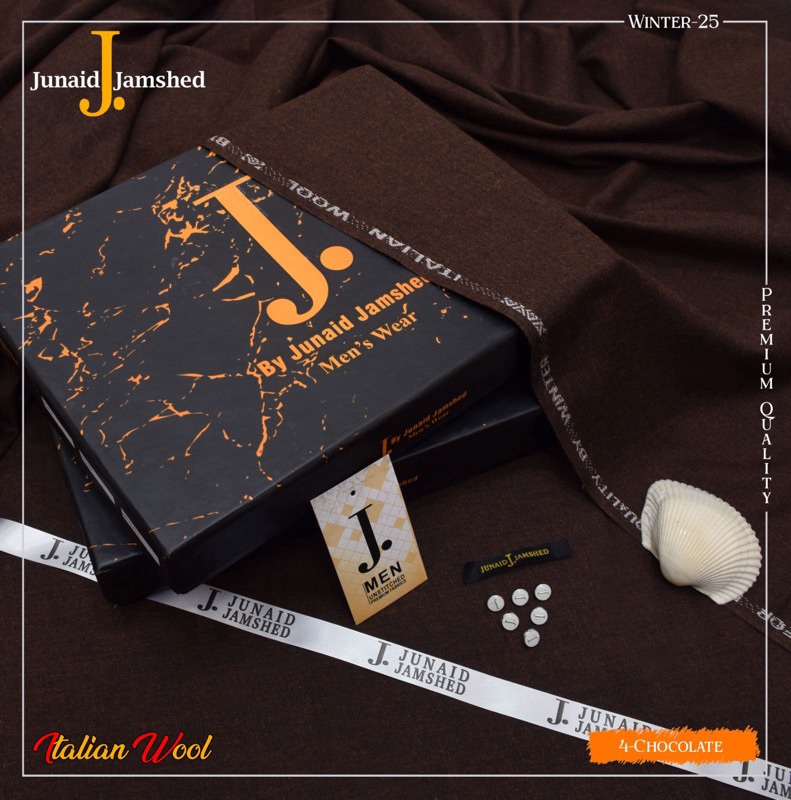 Traditional J Wool unstitched fabric in elegant JDR premium box