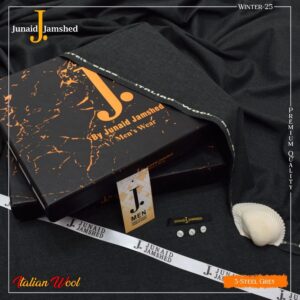 Premium J Wool unstitched men suit in JDR printer box for winter collection 