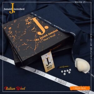 Exclusive J Wool unstitched men suit with JDR box packaging 
