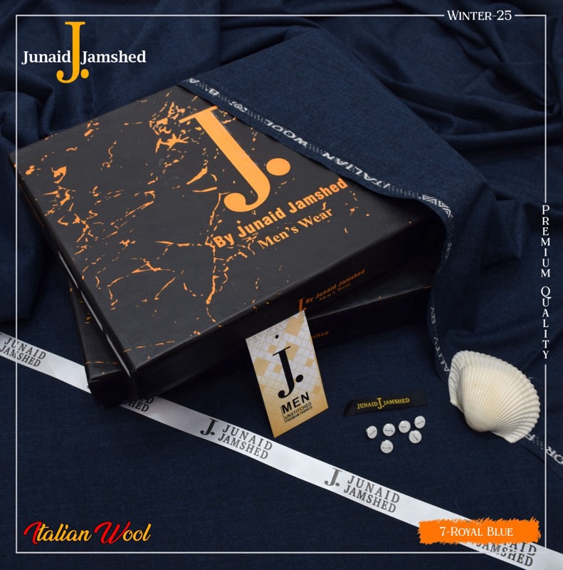 Exclusive J Wool unstitched men suit with JDR box packaging