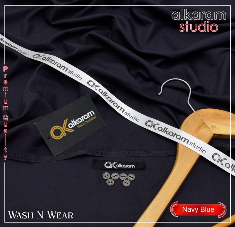 Authentic Alkaram mens wash and wear fabric in Pakistan