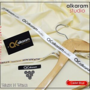 Alkaram mens fabric with authentic tag and poly bag packaging