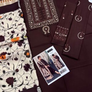 Warm unstitched winter fabric suit for Pakistani women