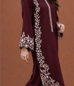 338 premium embroidered trousers matching with unstitched dress by Kameez Shop