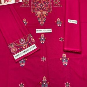 345 close view of winter suit unstitched dress by Kameez Shop