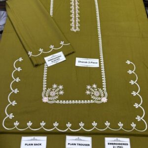 358 close up embroidery details unstitched dress by Kameez Shop