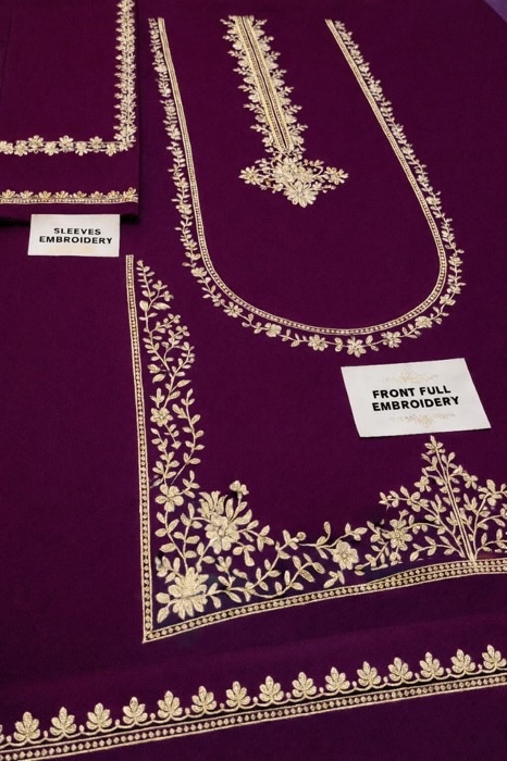 346 high quality unstitched fabric of unstitched dress by Kameez Shop