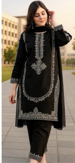 349 detailed fabric texture of unstitched dress by Kameez Shop