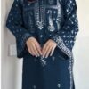 Beautiful unstitched design of Batik 354 pure dhanak 2 piece embroidered winter suit for women