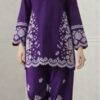363 heavy daman and sleeves work unstitched dress by Kameez Shop