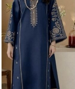 Beautiful unstitched design of Batik 362 pure dhanak 2 piece embroidered winter suit for women