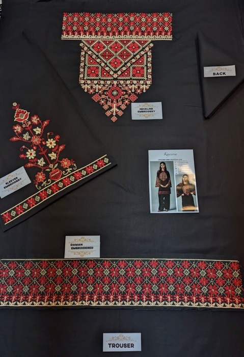 361 detailed fabric texture of unstitched dress by Kameez Shop