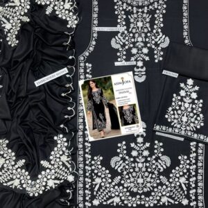 Cozy 3 piece unstitched winter wear for Pakistani ladies