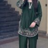 Exclusive Kameez Shop arrival Batik 358 pure dhanak 2 piece embroidered winter suit for women