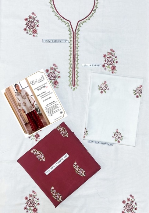 Pakistani winter fashion dress Batik 319 pure dhanak 2 piece embroidered winter suit for women