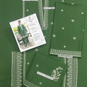 328 premium embroidered trousers matching with unstitched dress by Kameez Shop