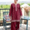 324 premium embroidered trousers matching with unstitched dress by Kameez Shop