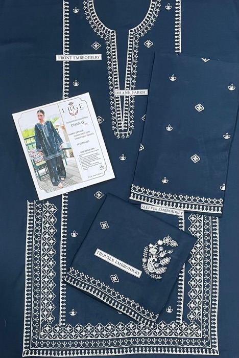 332 intricate embroidery patterns on unstitched dress by Kameez Shop