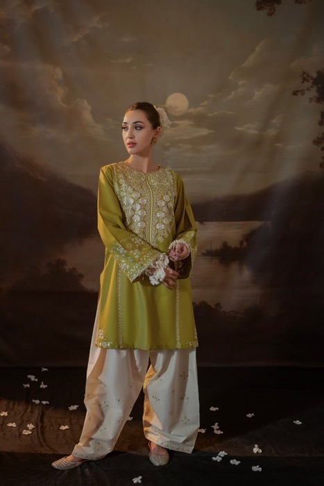 336 close view of winter suit unstitched dress by Kameez Shop
