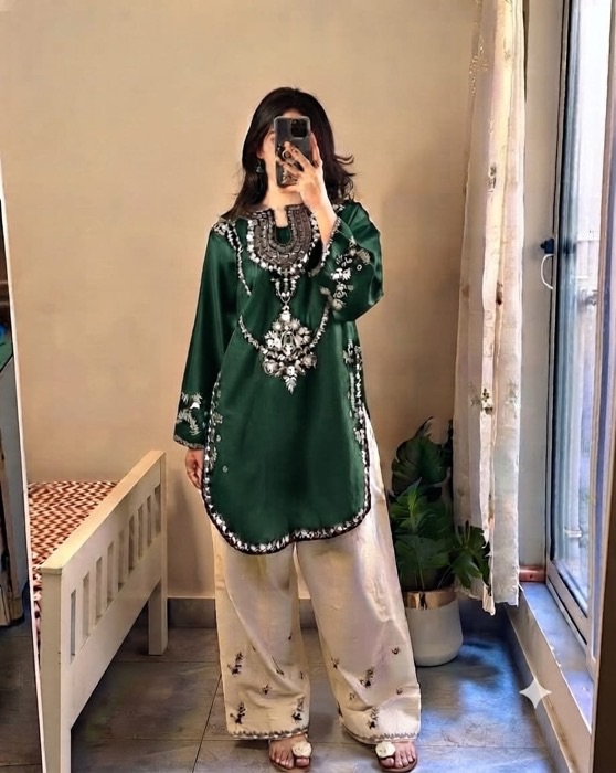 310 detailed fabric texture of unstitched dress by Kameez Shop