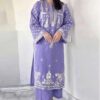 Latest winter collection featuring Batik 307 pure dhanak 2 piece embroidered winter suit for women
