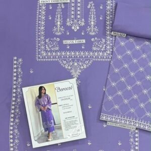307 premium embroidered trousers matching with unstitched dress by Kameez Shop