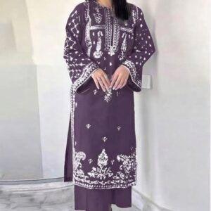Exclusive Kameez Shop arrival Batik 310 pure dhanak 2 piece embroidered winter suit for women