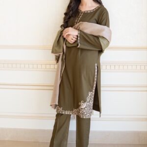 Unstitched winter dhanak suit perfect for cold weather