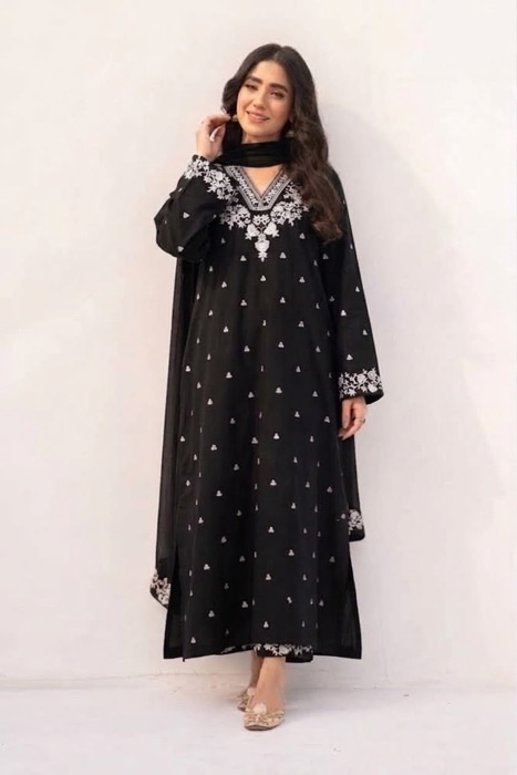 Kameez Shop exclusive ladies winter dress in dhanak fabric
