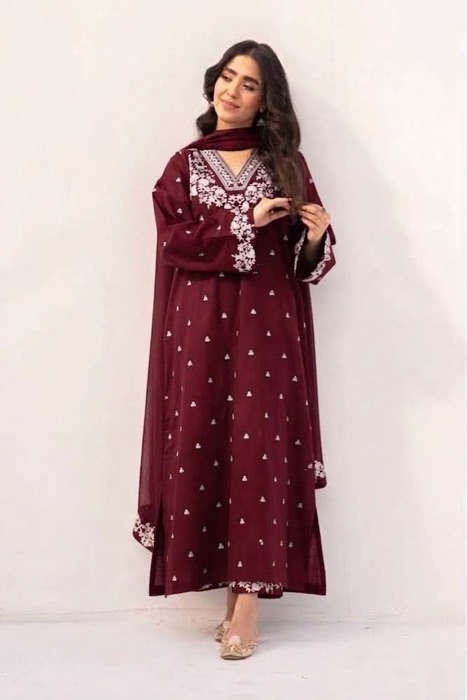 Latest winter fashion unstitched dhanak suit Kameez Shop