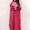 Stylish embroidered dhanak winter suit for women