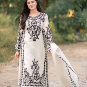Kameez Shop special embroidered winter suit for women