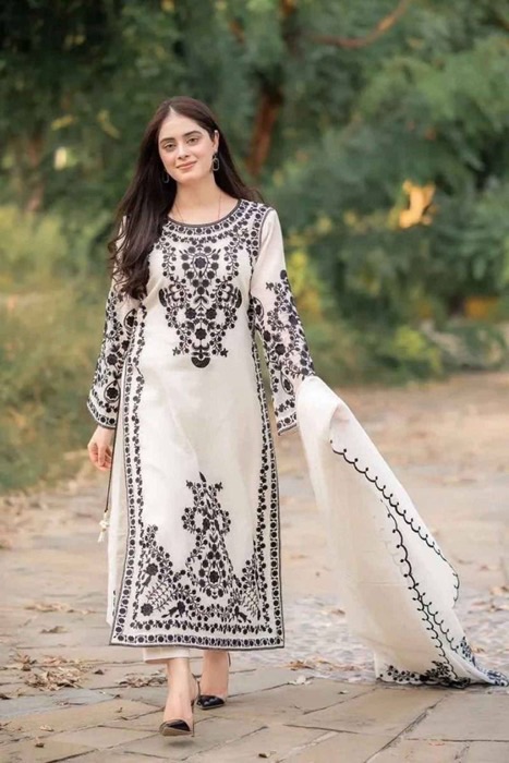 Kameez Shop special embroidered winter suit for women