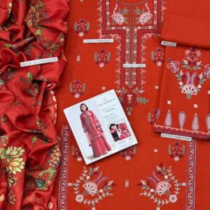 Winter unstitched 3 piece clothing collection in Pakistan
