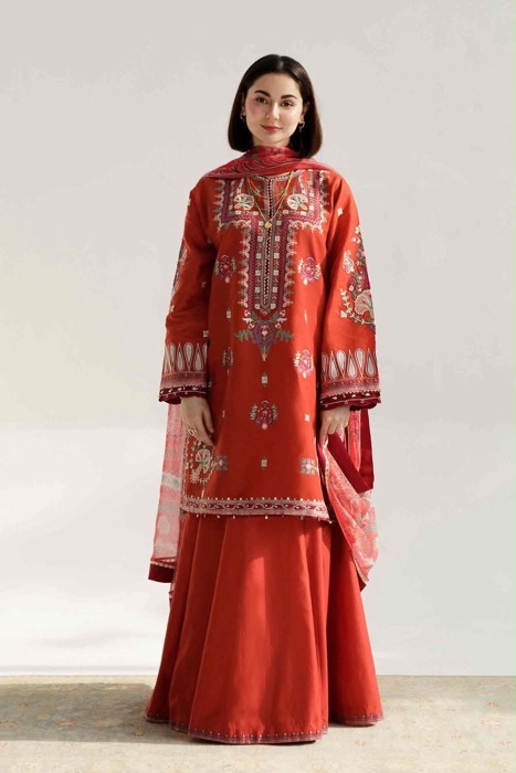 Elegant dhanak winter wear with matching dupatta