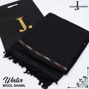 J. wool shawl for winter season elegant drape at kameezshop dot com