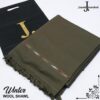 High quality J. wool shawl for winter season charcoal black Kameez Shop