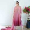 Silk tie and dye 3 piece suit perfect for evening dawats