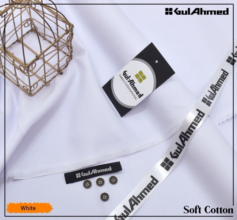 Gul Ahmed Color Soft Cotton Men Unstitched Suit