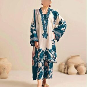 3 piece ladies silk suit ideal for customized stitching