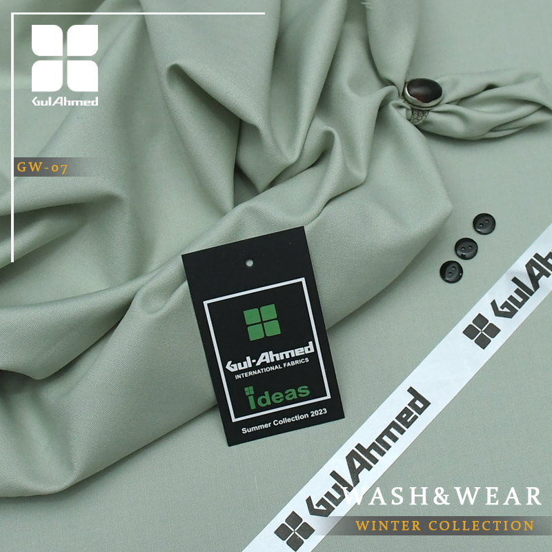 Complete unstitched Gul Ahmed men suit with premium printer box