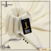 Premium quality J. Boski unstitched suit with J poly bag packing