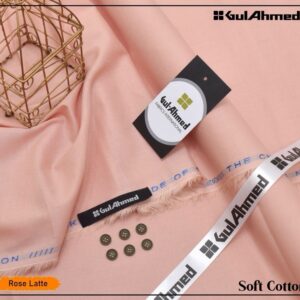 Rose Color Gul Ahmed Soft Cotton Unstitched Suit for Summer