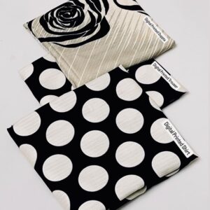 Printed 3 Piece Kameez with Printed Dupatta in Black