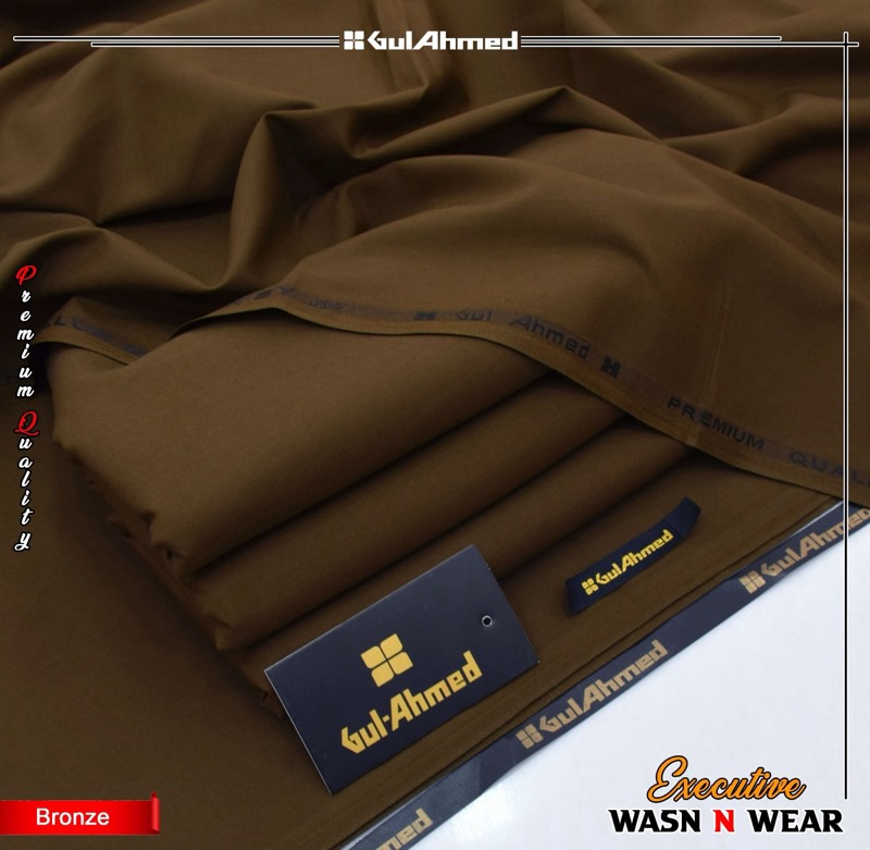 Gul Ahmed wash and wear suit for men winter collection