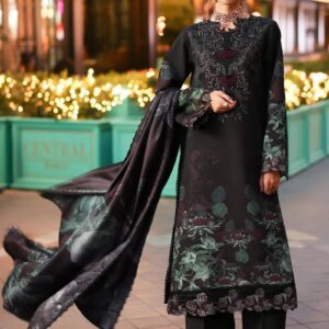 Floral Motif Design Jacquard Peplum Dress Designer Party Wear - Latest Design 2026