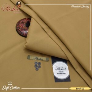 Classic Pasha unstitched cotton suit for modern Pakistani men